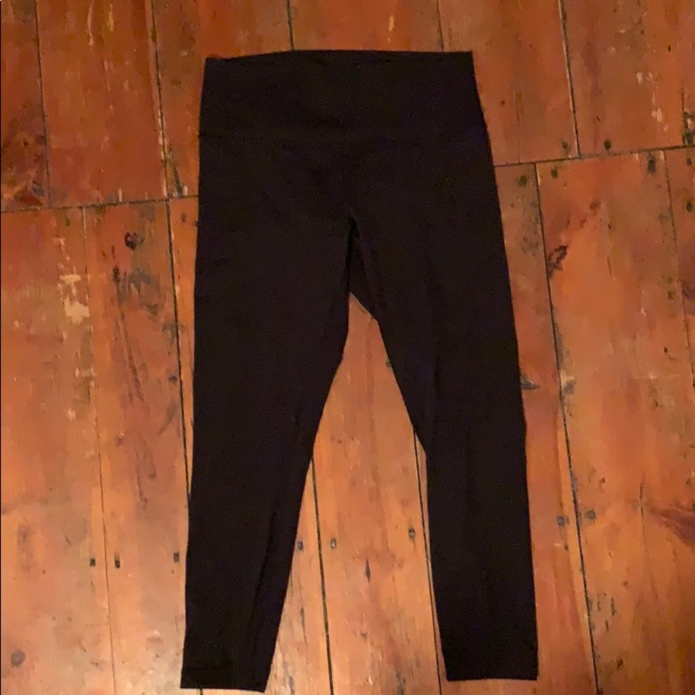 Black lululemon athletic leggings sz 12